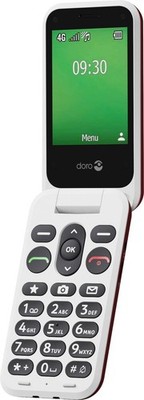 Doro Leva E30 LTE 4G Mobiltelefon Klapphandy mit Secure Button rot BRANDNEU