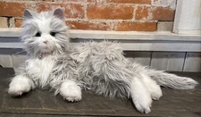 Ageless Innovations Joy For All Companion Pets Interactive Gray Fluffy Cat WORKS