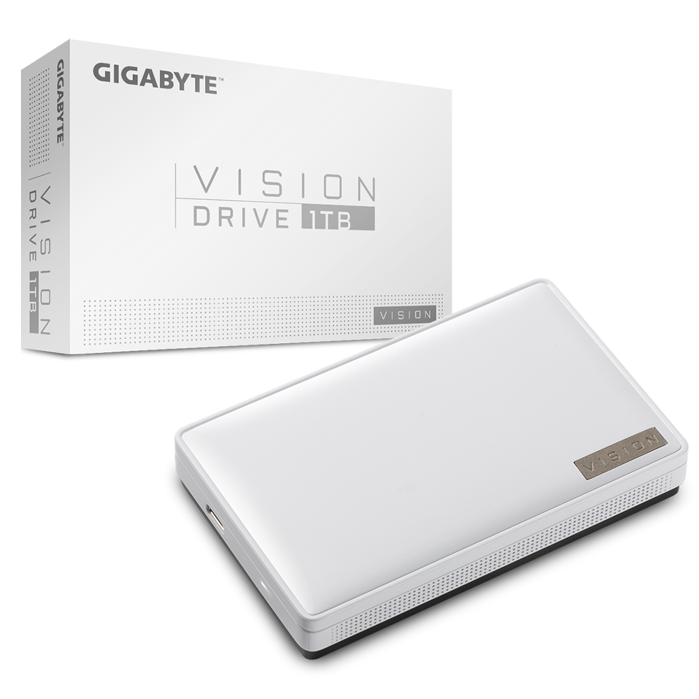 Gigabyte Vision Drive 1.0TB External Portable SSD USB 3.2 Shock 