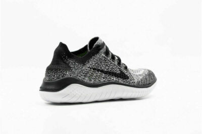 Nike Free RN Flyknit 2018 942839 101 White/Black Oreo New Women's