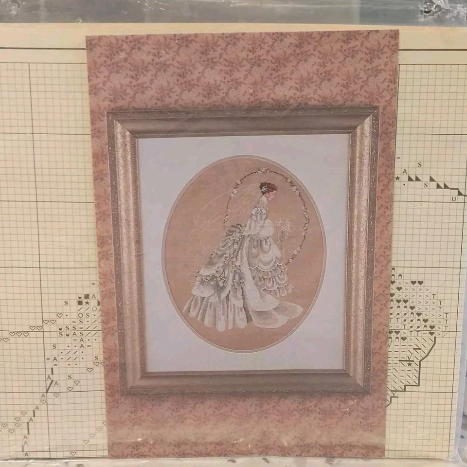 Lavender & Lace "The Bride" Cross Stitch Pattern L&L9 Open Package Unused  - Image 2 of 4