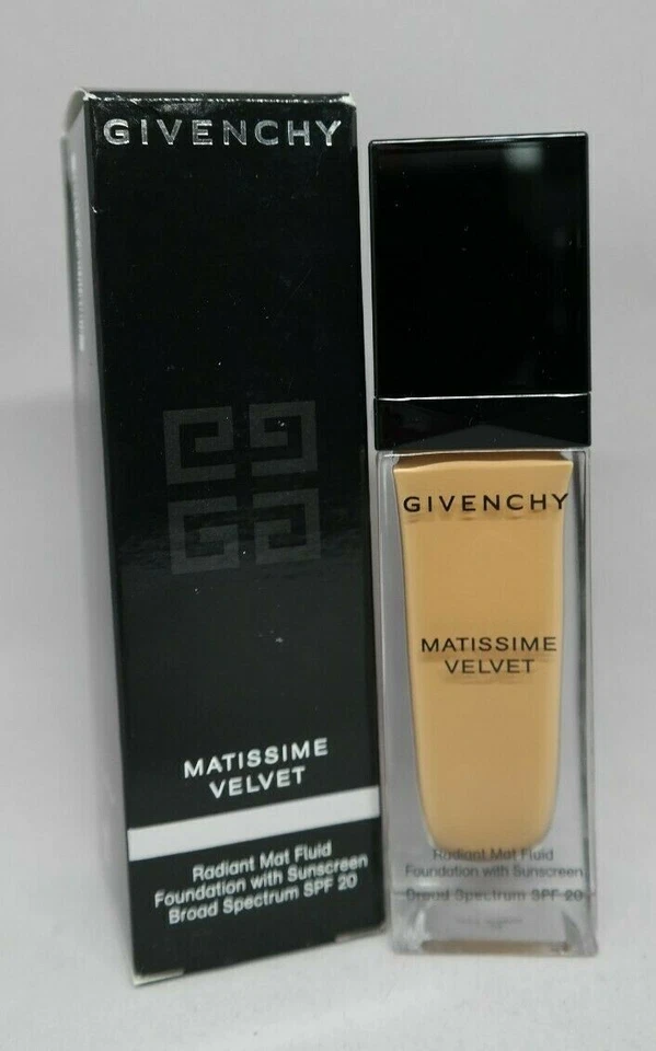 GIVENCHY Matissime Velvet Radiant Mat Fluid Foundation 08 Mat Amber New in Box - Image 2 of 2