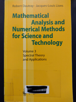 Mathematical Analysis and Numerical Methods for Science and Technology: Volume 3