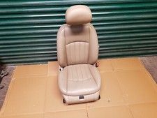 06 Mercedes CLS W219 Front Seat Beige Leather Cream Driver Side Right