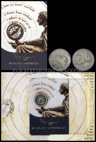 MALTA 2023 - 2 EURO - NICOLO COPERNICO - FOLDER