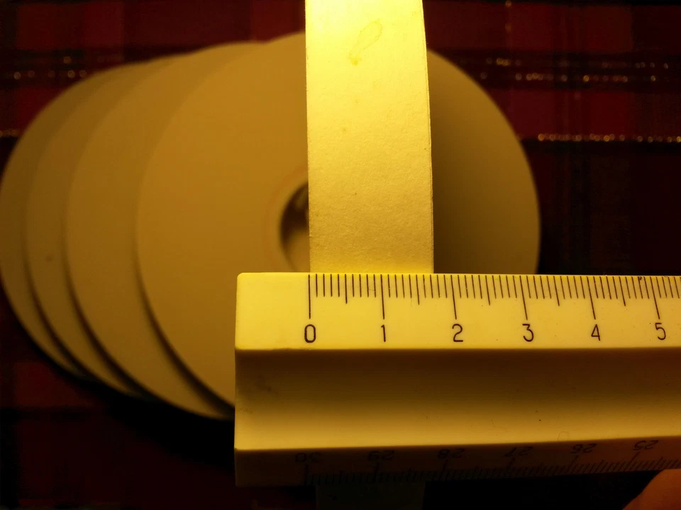 Vintage USSR telegraph tape, tape for teletype - 17 mm / 0,675 inch / Ø 200 mm - Image 2 of 3