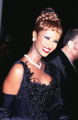 Iman at The Costume Institute Gala Honors Christian Dior at Metrop - Old Photo