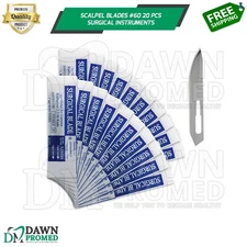 Scalpel Blades #60 20 Pcs Surgical Dental ENT Instruments German Grade