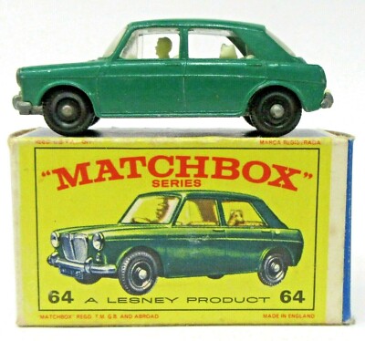 Matchbox #64 M.G. 1100 green BPW near mint in E4 box diecast | eBay