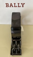 Bally Men's Double Sided B Chain Camouflage Belt 44/110 Italy 6301765 NWT 515
