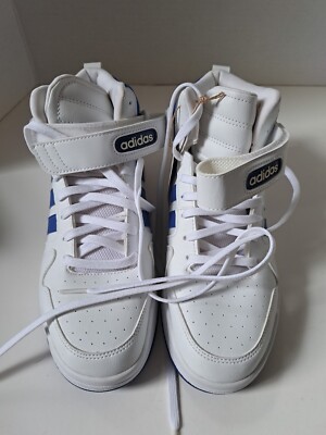 ADIDAS Postmove Mid Top Sneakers Shoes Blue/ White 7y