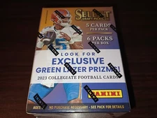 2023 PANINI Select Draft Picks Football Green Lazer Blaster Box Chase Stroud RC