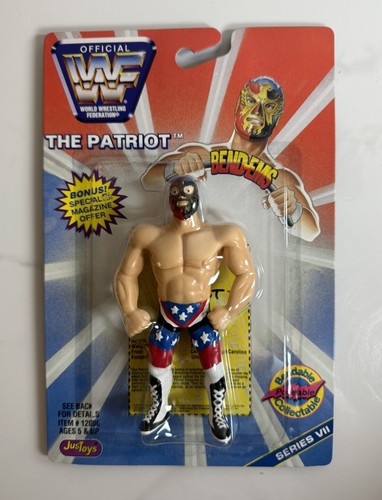 The Patriot Bend-Ems WWF WWE Series 7 Justoys 1997...