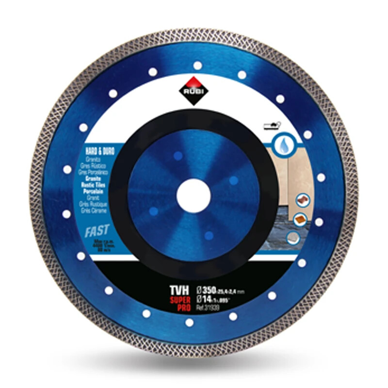 Rubi TVH Superpro Turbo Viper Wet Diamond Blade 350mm Tile Cutting Disc - 31939