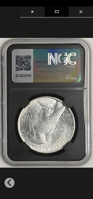 1922 Peace Silver Dollar Original Bag Fragment Series NGC