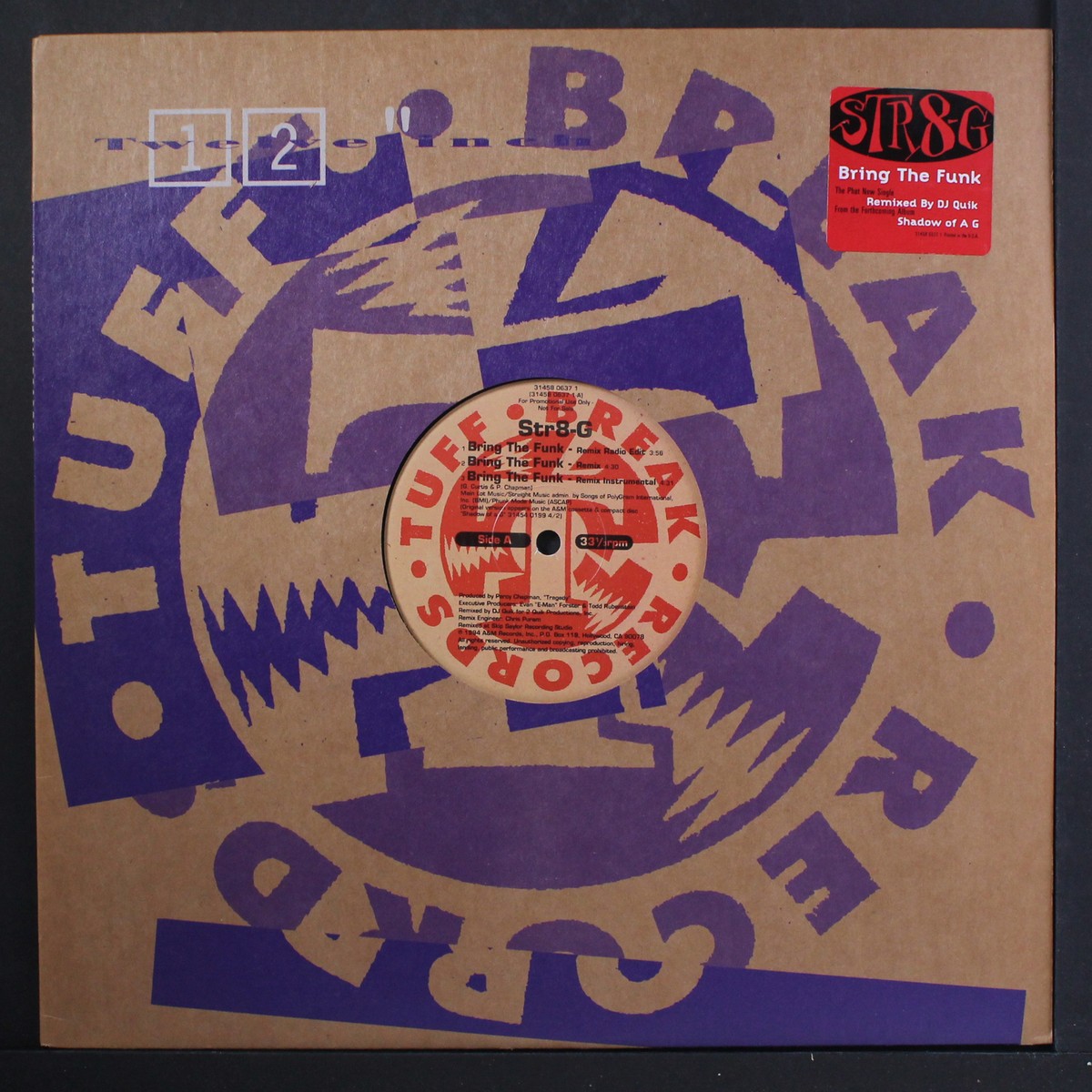 STR8-G: bring the funk / remix instro TUFF-BREAK 12