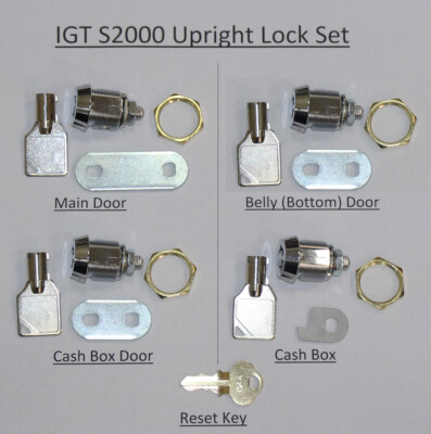 Lock Kit Set, IGT S2000 Upright for JCM WBA BV (S2-LOCK-KITUR-WBA)