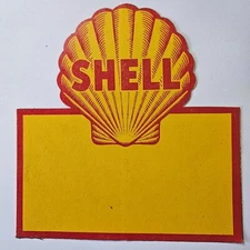Orig Vintage 1950 Shell Gas Oil Eze-Stik Decal 5" x 5 3/8"