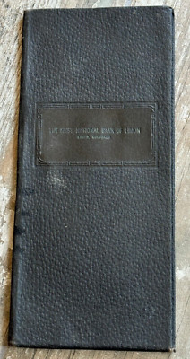 Antique Bank Black Folder - The First National Bank of Limon CO Colorado