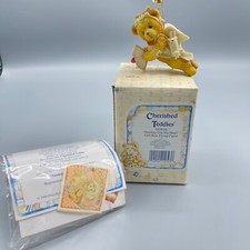 Cherished Teddies 103616 "Sending You My Heart"-Girl Bear Flying Cupid 1994 NIB