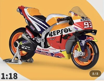 Honda Rapsol RC2 13V Modell 2021-1:18 Maistro(#93 Marc Márquez  )Geschenk Weihna