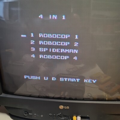 Game Cartridge for Dandy Video Game 8-BIT Console. Made in 90s.