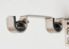 Allen + Roth Nickel Steel Support Double Curtain Rod Bracket