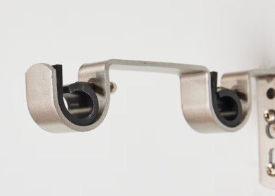 Allen + Roth Nickel Steel Support Double Curtain Rod Bracket | eBay