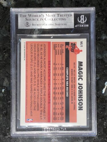 Pop 1๐2000 Magic Johnson TOPPS CHROME Cards That Never Were MJ1 BGS 9, 9.5 subs - Picture 4 of 12