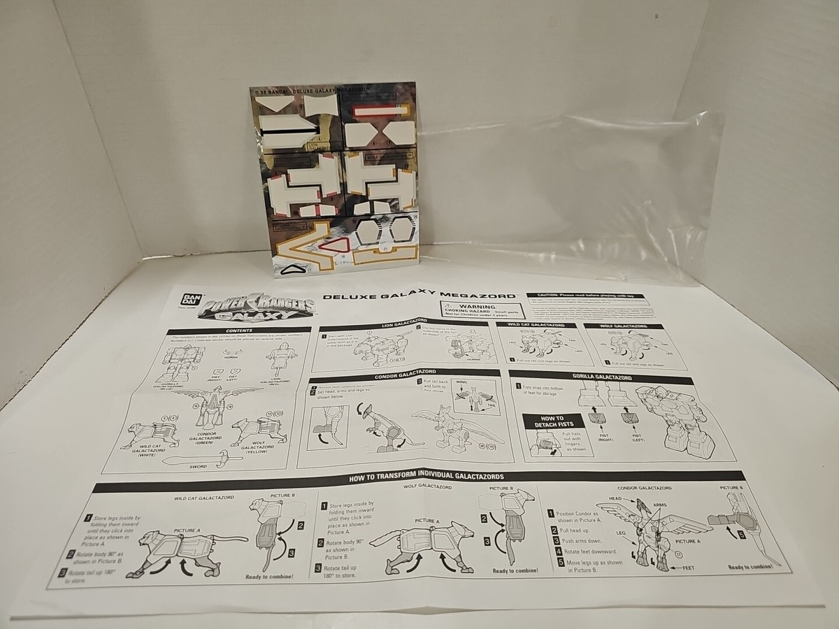 Bandai Power Rangers Lost Galaxy Deluxe Galaxy Megazord for sale