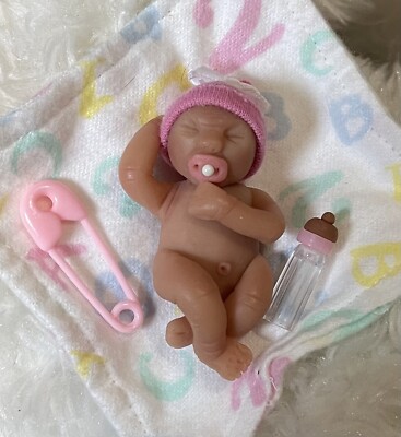 OOAK Polymer Clay Hand Sculpted Baby Girl Figure