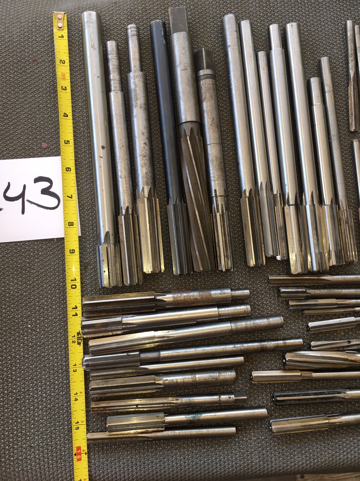 LOT OF 46 LARGE HSS STRAIGHT FLUTE REAMERS eBay