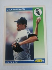 1992 Score Baseball Card #62 Jack McDowell white sox