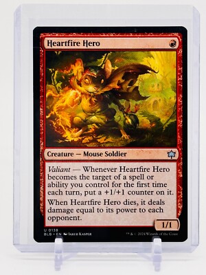 NM Heartfire Hero 138 Gloomburrow MTG w/TRACKING