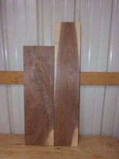 2 PC WALNUT LUMBER WOOD KILN DRIED BOARDS LOT 257L 1" THICK