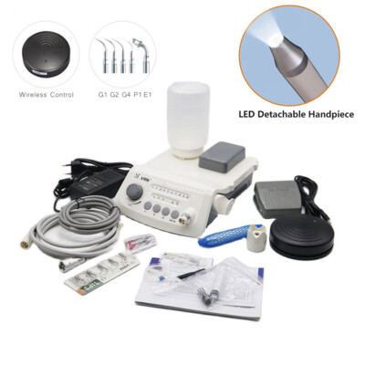 Woodpecker Style Dental LED Cordless Ultrasonic Scaler LED Detachable Handpiece