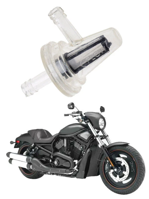 1x Filtro de Combustible Universal Moto Ángulo Recto 90 Grados en Línea Manguera 1/4" 6mm Foto 3 de 4