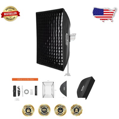 Easy-Fold Softbox 60cm x 90cm with Silver Interior for Versatile Lighting