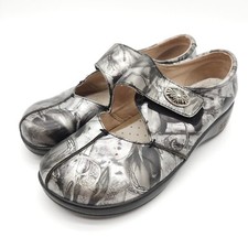 Alegria Womens US 7 EU 38 KAI 371 Kaitlyn Mary Jane Stap Clogs Silver