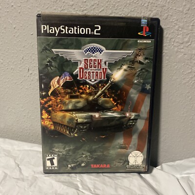 Seek and Destroy (Sony PlayStation 2, 2002) PS2 Complete w/ Manual
