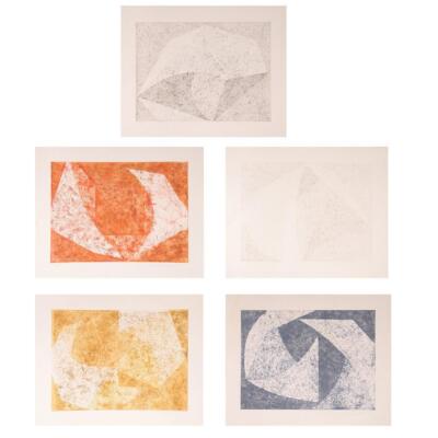 William Fares, The Tempered Portfolio, Five Etchings in Folio, Each Signed and N