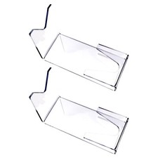 2pcs Acrylic Pistol Stand Display Rack for Collectable, Any Handgun or Pistol