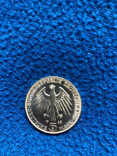 1968 G, 5 DEUTSCHE MARK, JOHANNES GUTENBERG, 500th ANN., .625 SILVER, FREE SHIPP - Picture 6 of 6