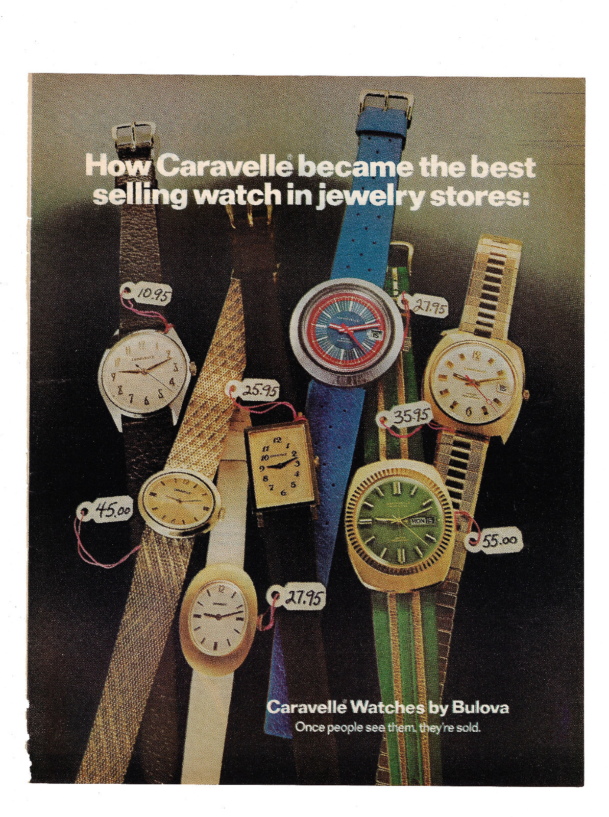 Ювелирные изделия Bulova Caravelle Print Ad