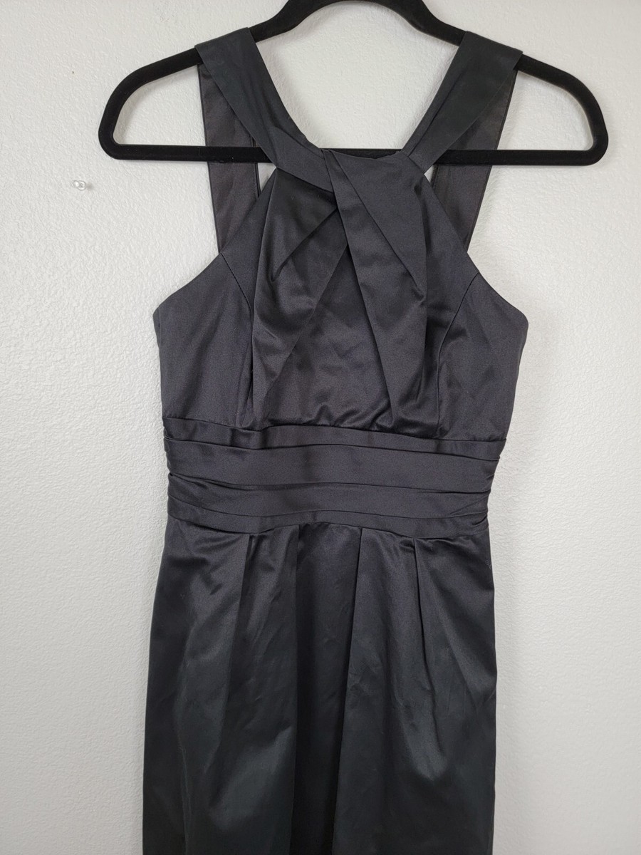 Davids Bridal Black Dress Sz 2 Style F44319 *FLAWED* Dark Romatic Prom PG1  | eBay