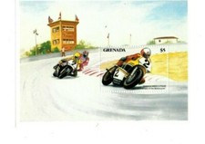 Grenada 1985 - Yamaha Motorcycle - Souvenir Stamp Sheet - Scott #1260 - MNH