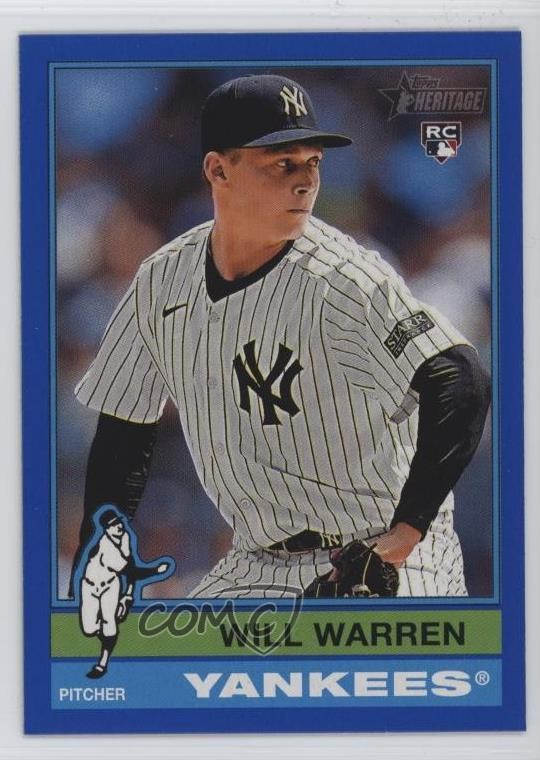 2025 Topps Heritage Dark Blue Border Will Warren #281 15ur
