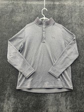 Under Armour Coldgear Loose Sweatshirt Mens XL Gray Waffle Knit Performance Golf