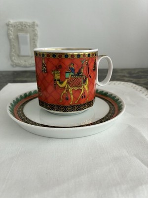 Versace Rosenthal Le Voyage de Marco Polo Cup And Saucer Set