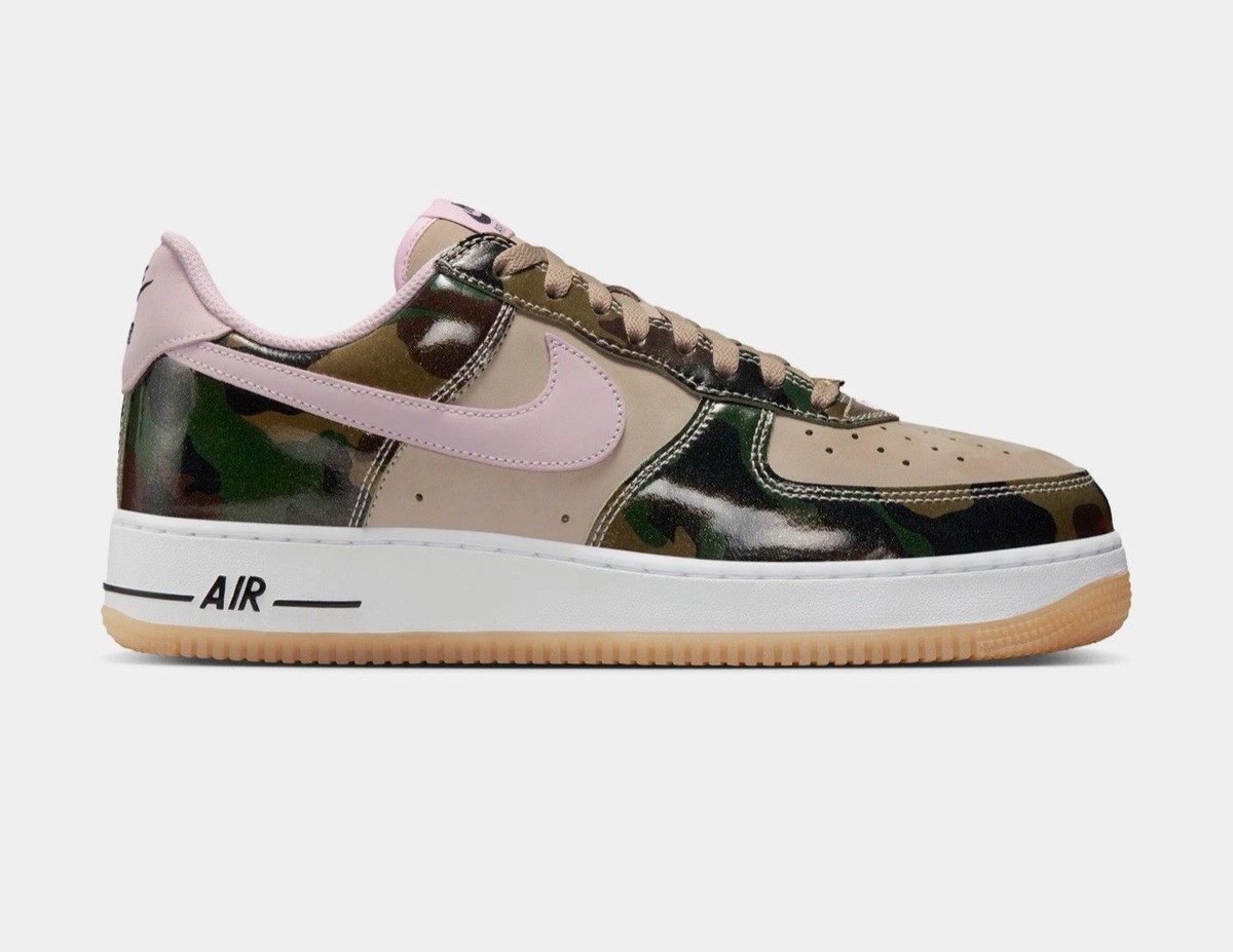 Nike Air Force 1 Low '07 LV8 Patent Camo Pink Men Sizes 8-12